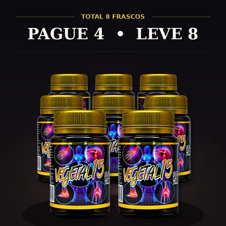 Kit com 8 frascos de Vegetal 15: pague 4, leve 8